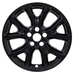 17" JEEP CHEROKEE GLOSS BLACK wheel skin set (Fits 14-18)