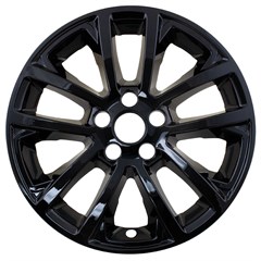 17" JEEP CHEROKEE GLOSS BLACK wheel skin set (Fits 19-22)